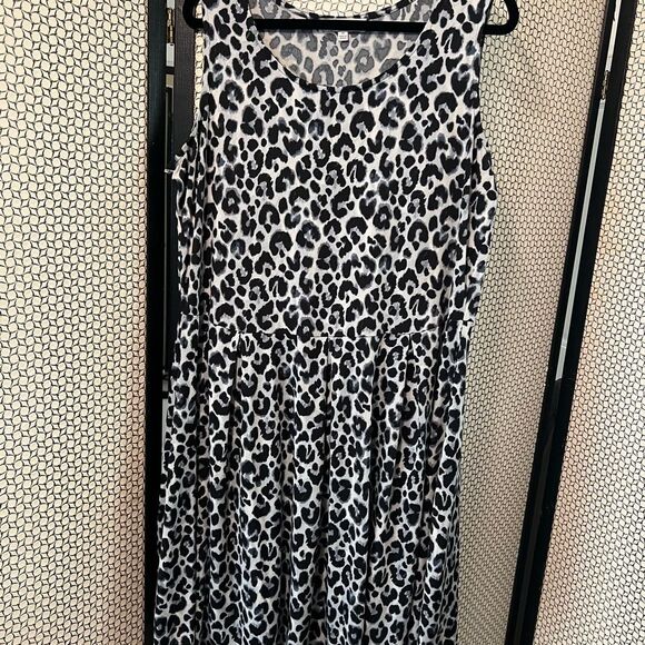 Unbranded Dresses & Skirts - Meri Skye Leopard Print Sleeveless Dress – A-Line, Scoop Neck, Plus Size